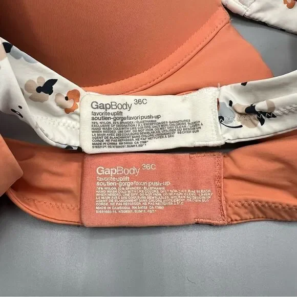 GapBody Lot of 2 Favorite Uplift Underwire Bras - Picture 3 of 3